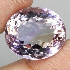 20.10CT Oval cut Purple Yellow bicolor Natural Ametrine Gemstone 18x16mm